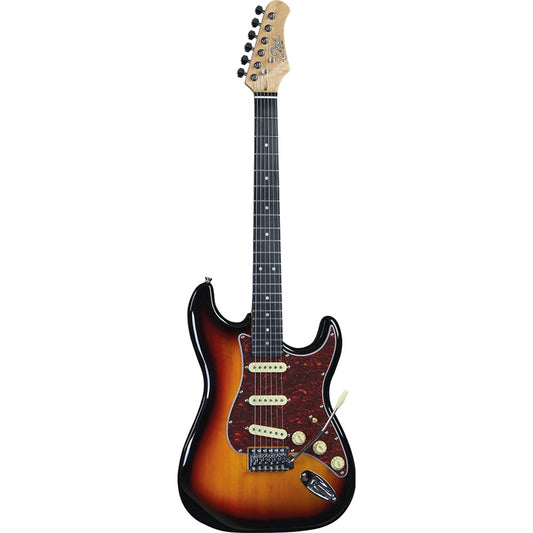 Đàn Guitar Điện Guitar EKo S-300 SSS, Resin Fingerboard, Sunburst - Việt Music