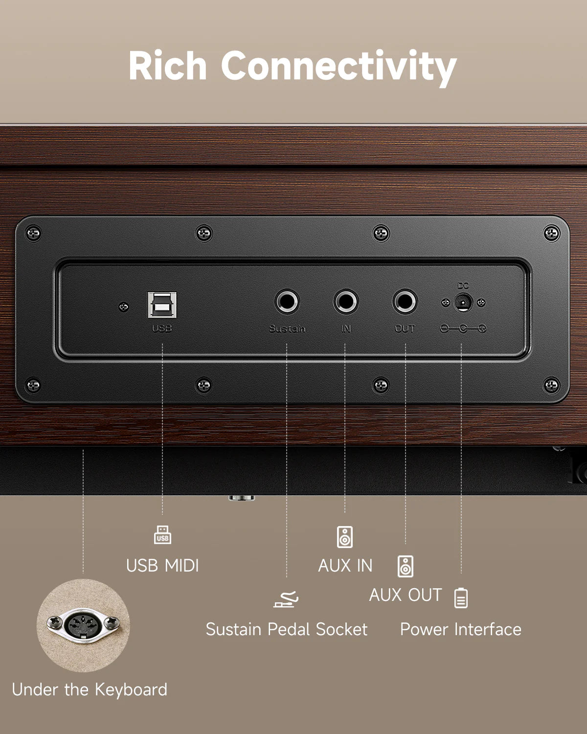 Đàn Piano Điện Donner OURA R300 - Việt Music