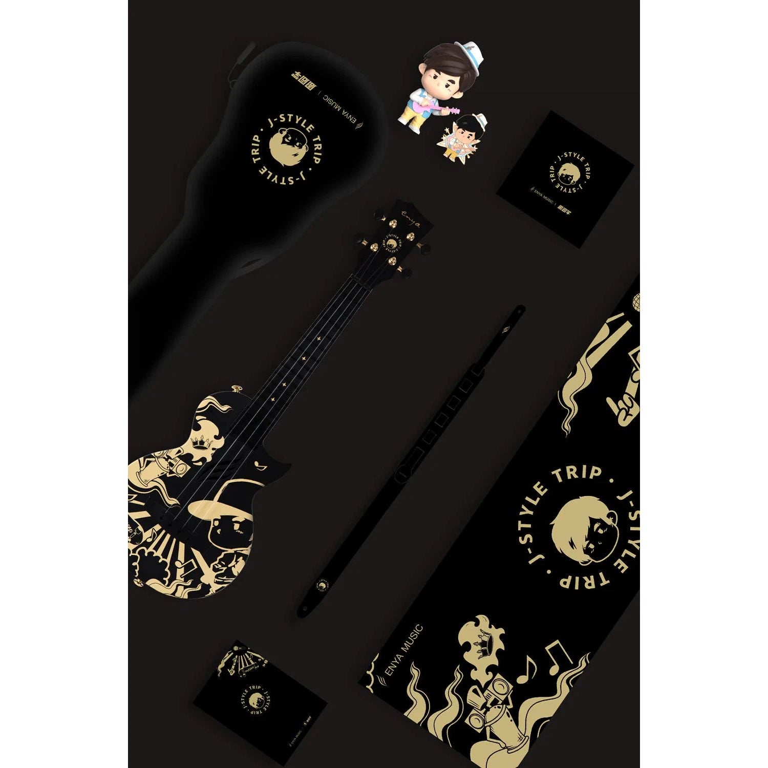 Đàn Ukulele Concert Enya Nova U - Jay Chou Black, Limited Edition - Việt Music