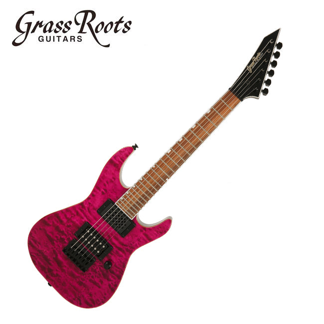 Đàn Guitar Điện GrassRoots G-MR MINI QM H, Pau Ferro Fingerboard - Việt Music
