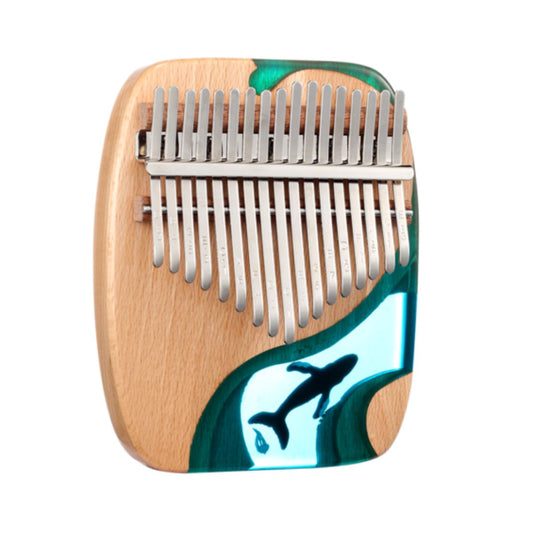 Kalimba Hluru KW17 Whale Deep Ocean Plate Beech. 17 Notes - Việt Music