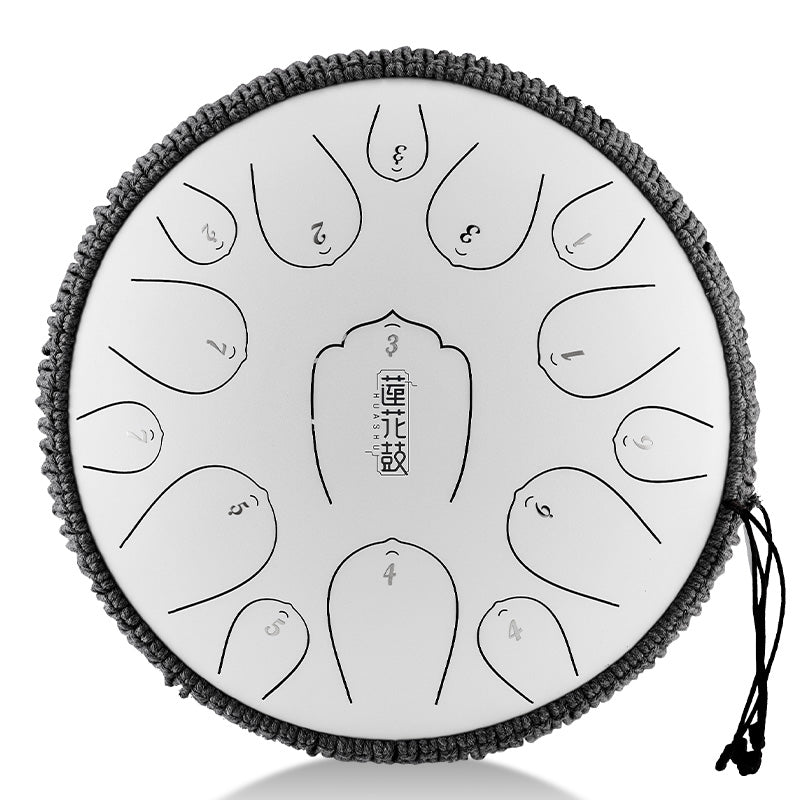 Trống Không Linh Hluru THL15-13 15 Notes 13" Carbon Steel Lotus Tongue Drum - Việt Music