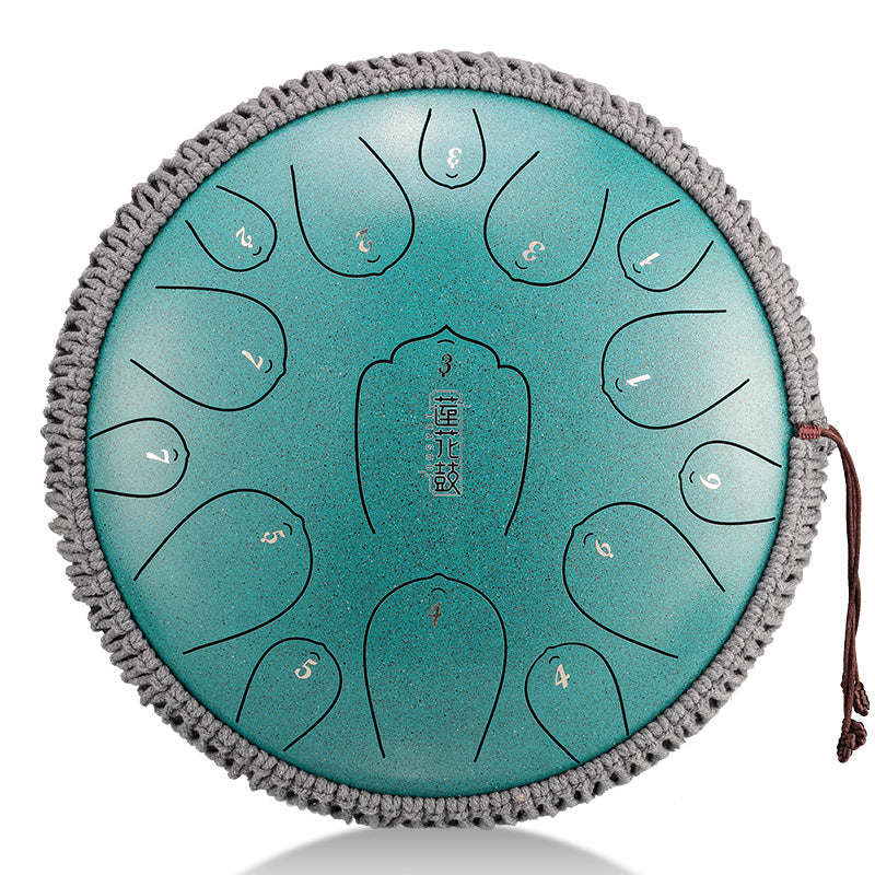 Trống Không Linh Hluru THL15-13 15 Notes 13" Carbon Steel Lotus Tongue Drum - Việt Music