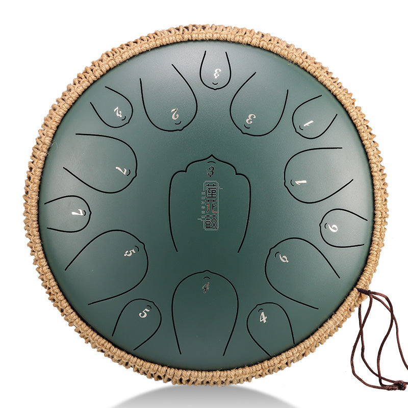 Trống Không Linh Hluru THL15-13 15 Notes 13" Carbon Steel Lotus Tongue Drum - Việt Music