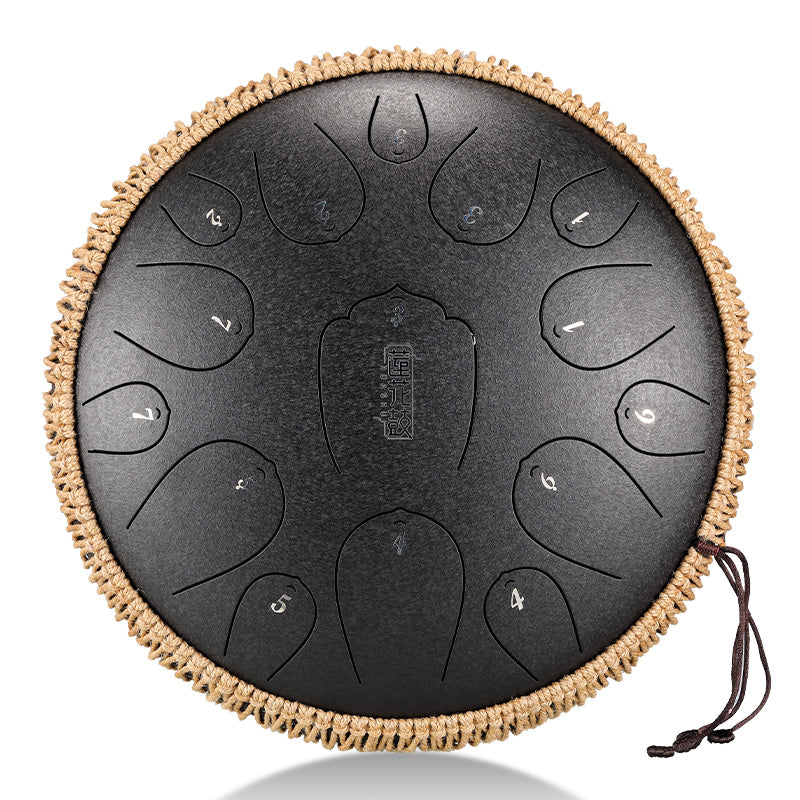 Trống Không Linh Hluru THL15-13 15 Notes 13" Carbon Steel Lotus Tongue Drum - Việt Music