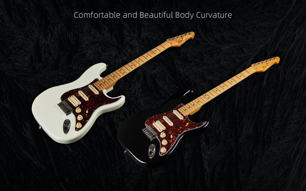 Đàn Guitar Điện Keipro Classic Series ST HSS, Maple Fingerboard, White