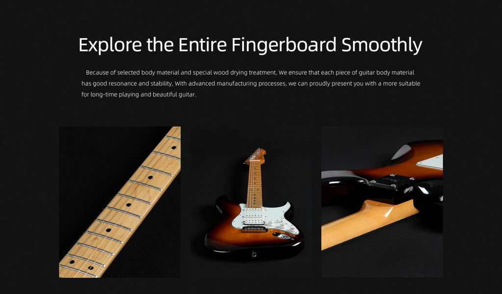 Đàn Guitar Điện Keipro Classic Series ST HSS, Maple Fingerboard, White