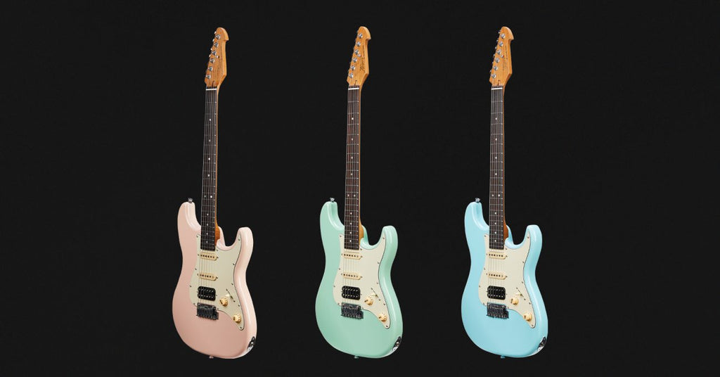 Đàn Guitar Điện Keipro Standard Series ST HSS, Rosewood Fingerboard, Pink
