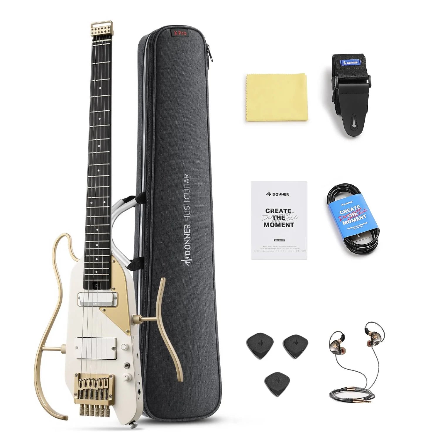 Đàn Guitar Điện Donner HUSH-X Pro - Việt Music
