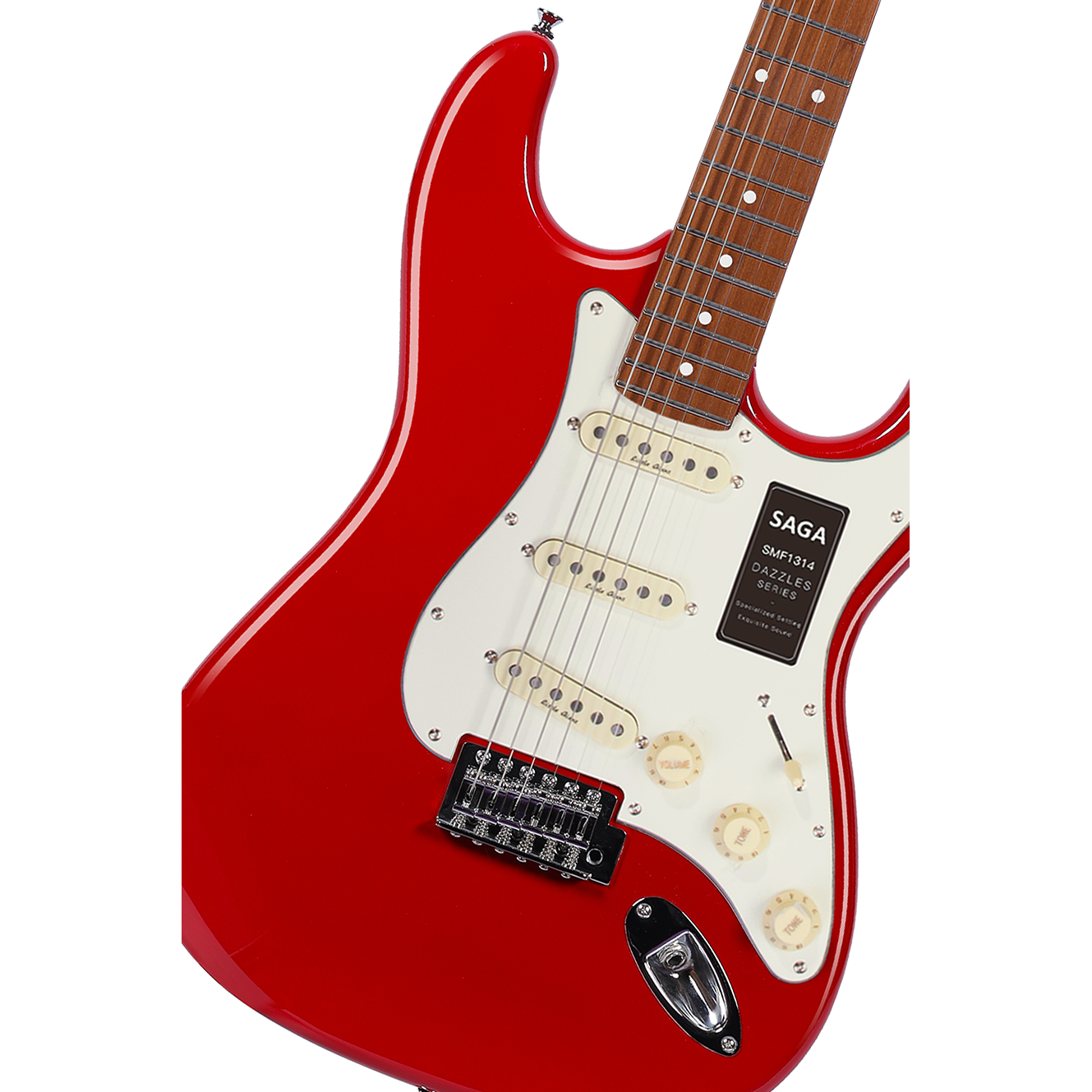 Đàn Guitar Điện Saga SMF1314 Stratocaster SSS, Maple Fingerboard, Red - Việt Music