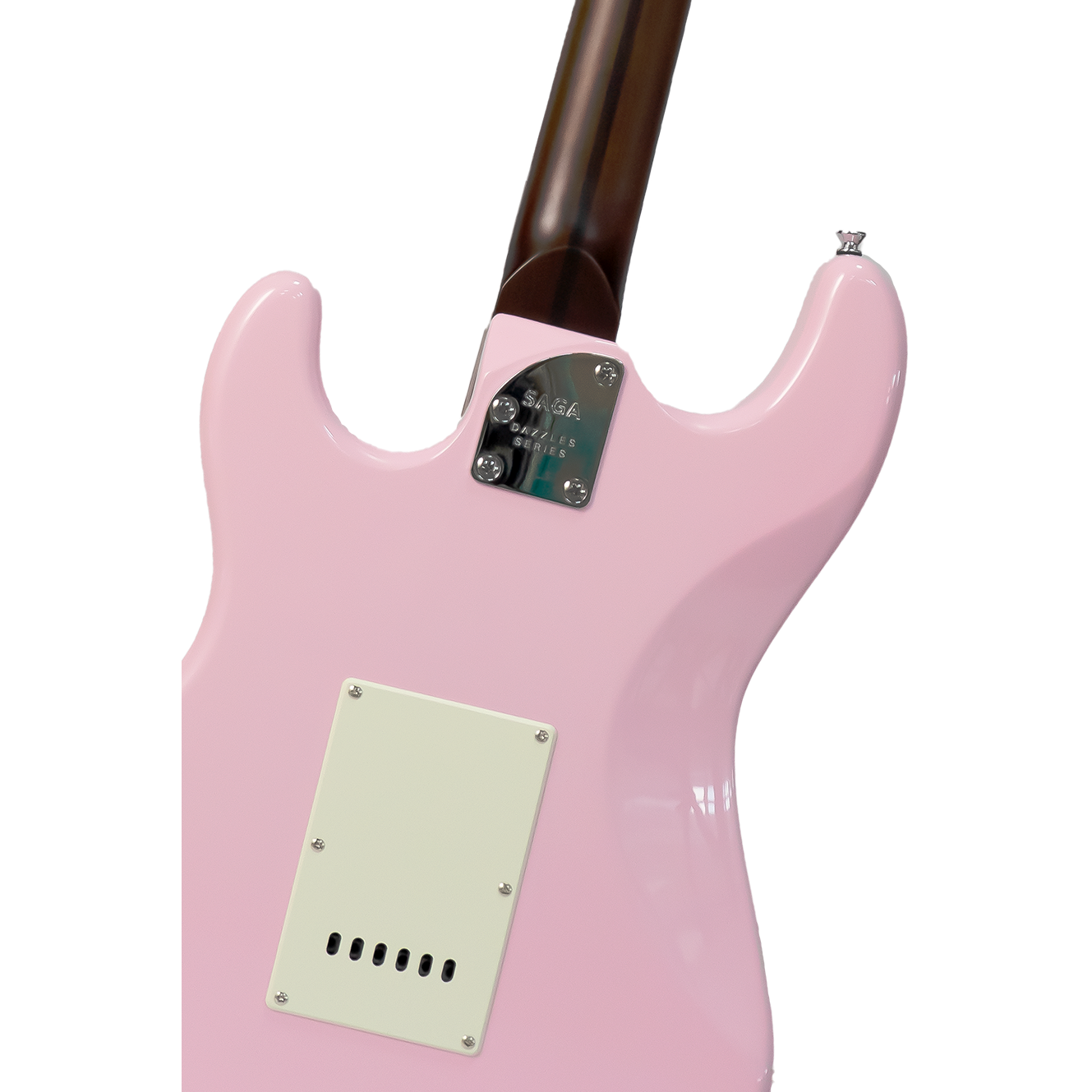 Đàn Guitar Điện Saga SMF1314 Stratocaster SSS, Maple Fingerboard, Pink - Việt Music