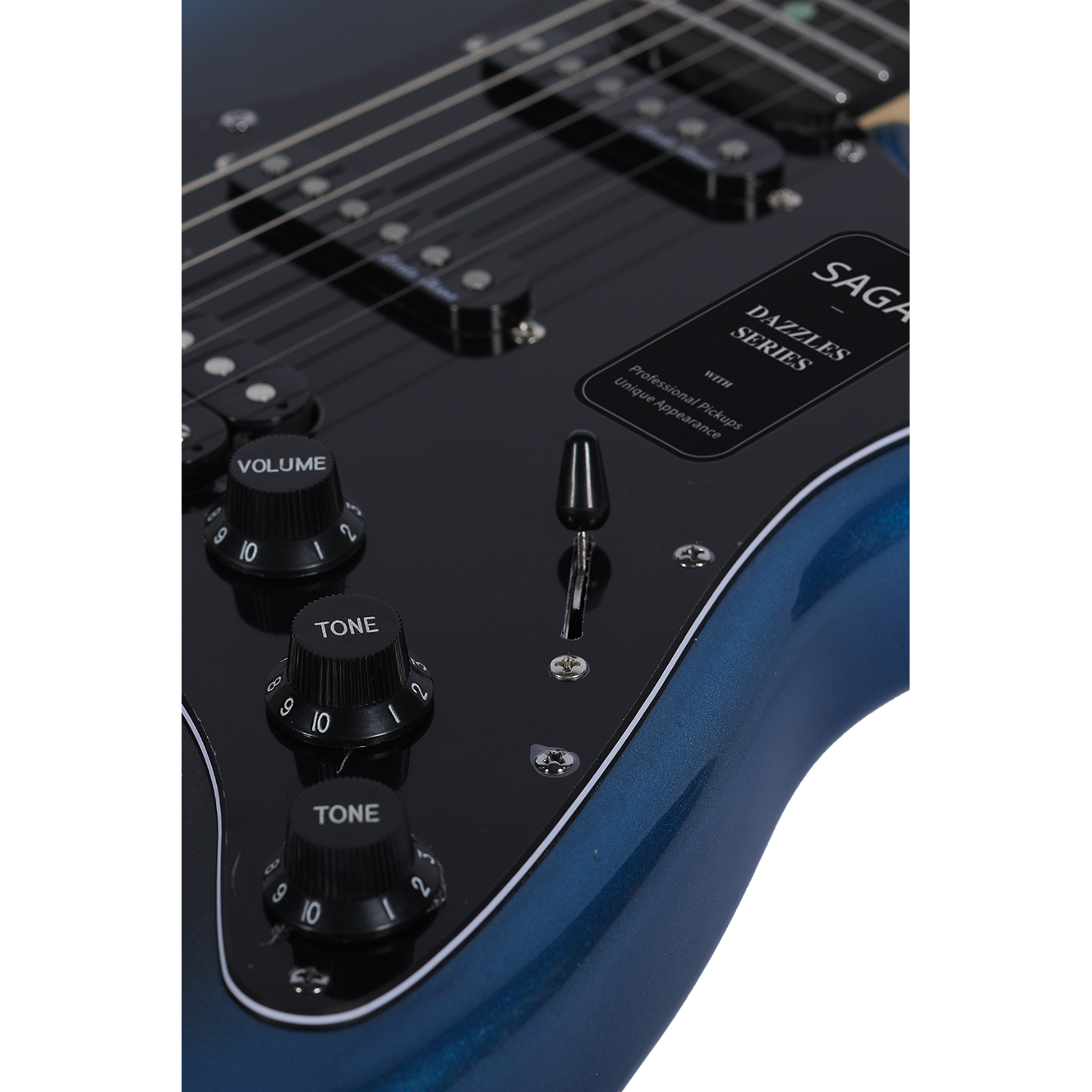 Đàn Guitar Điện Saga SMF1314H Stratocaster HSS, Rosewood Fingerboard, Dark Night Blue - Việt Music