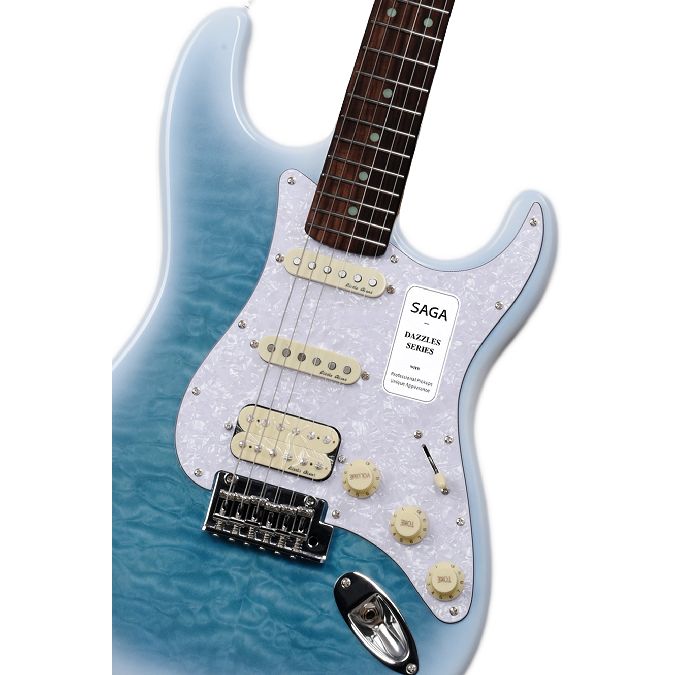 Đàn Guitar Điện Saga SMF1314H Stratocaster HSS, Rosewood Fingerboard, Cosmic Ocean - Việt Music