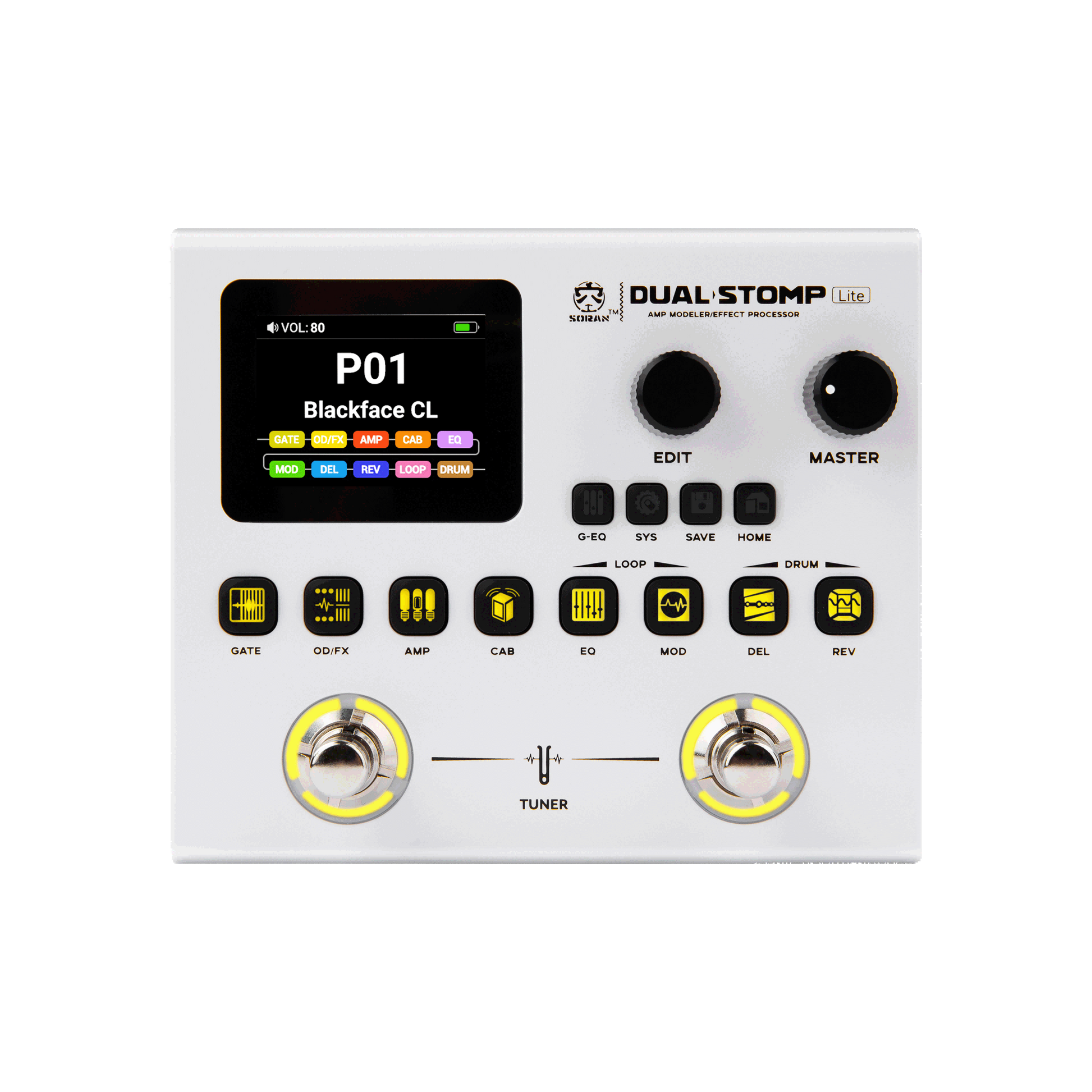 Pedal Guitar Soran JME-02 Dual Stomp Lite - Việt Music
