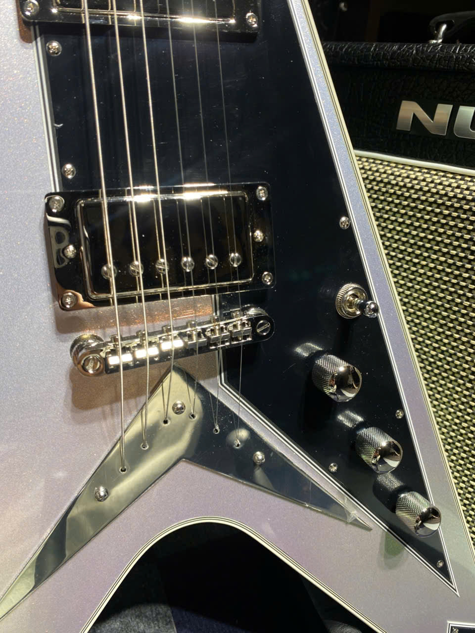 Đàn Guitar Điện Epiphone Futura Flying V Custom HH, Ebony Fingerboard - Việt Music