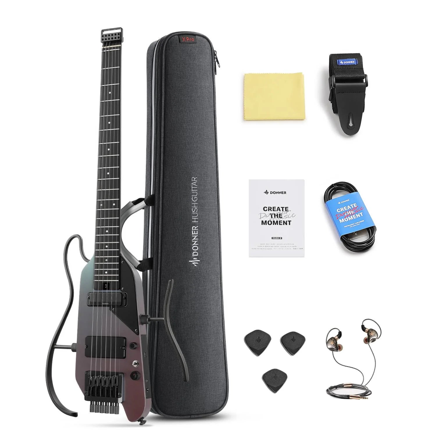 Đàn Guitar Điện Donner HUSH-X Pro - Việt Music