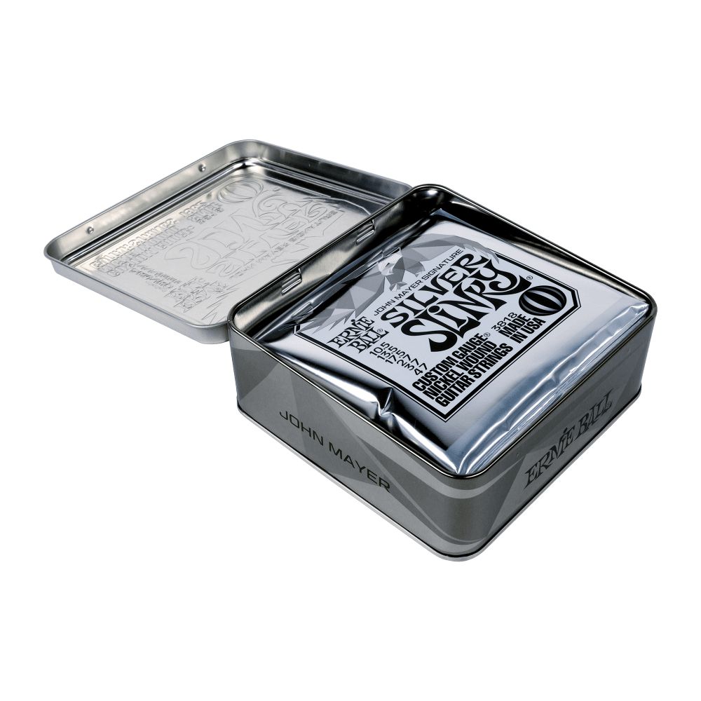 Dây Đàn Guitar Điện Ernie Ball P03818 John Mayer Silver Slinky Signature Nickel Plated Steel, 3pc - Việt Music