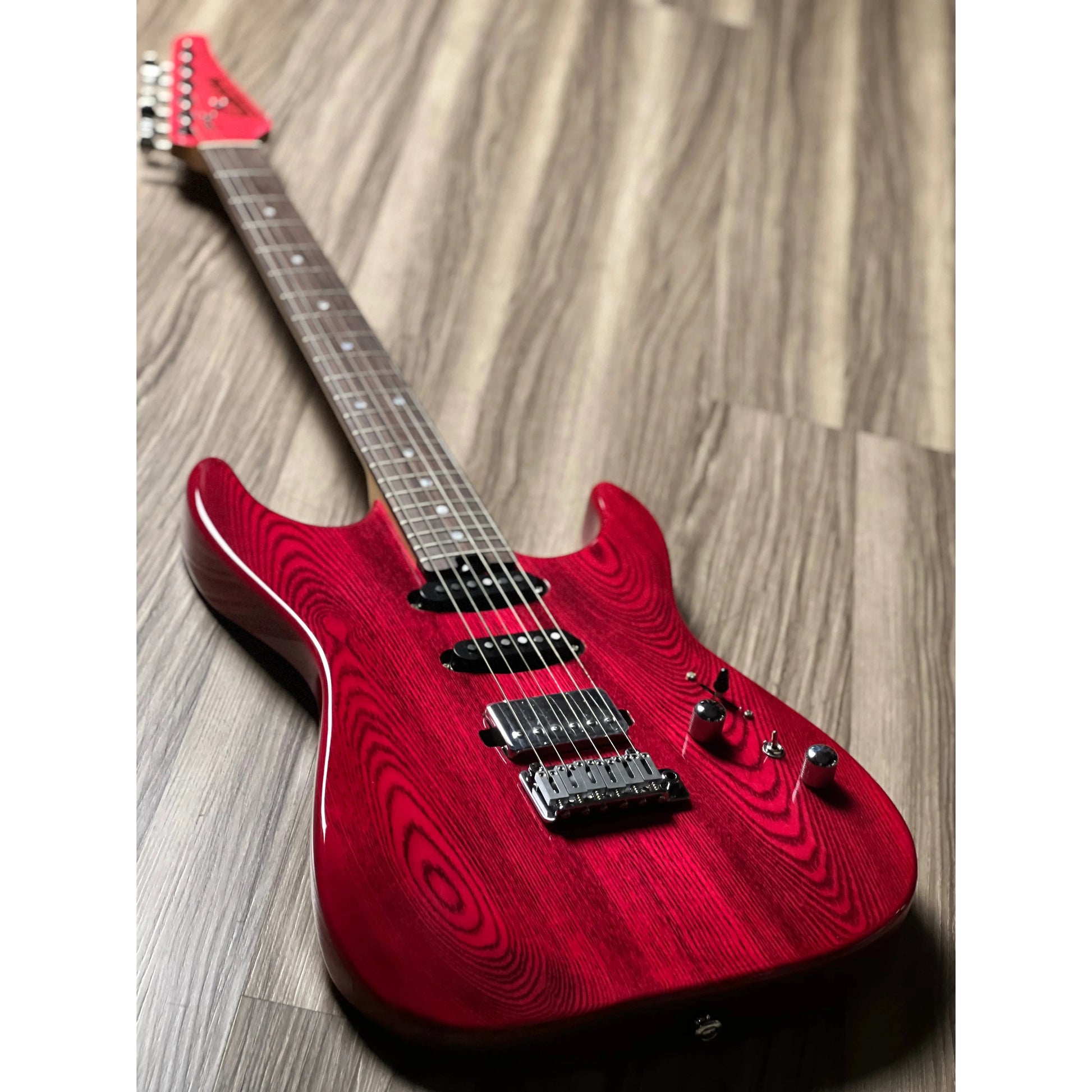 Đàn Guitar Điện Soloking MS-1 Custom HSS, Rosewood Fingerboard, Transparent Magenta - Việt Music