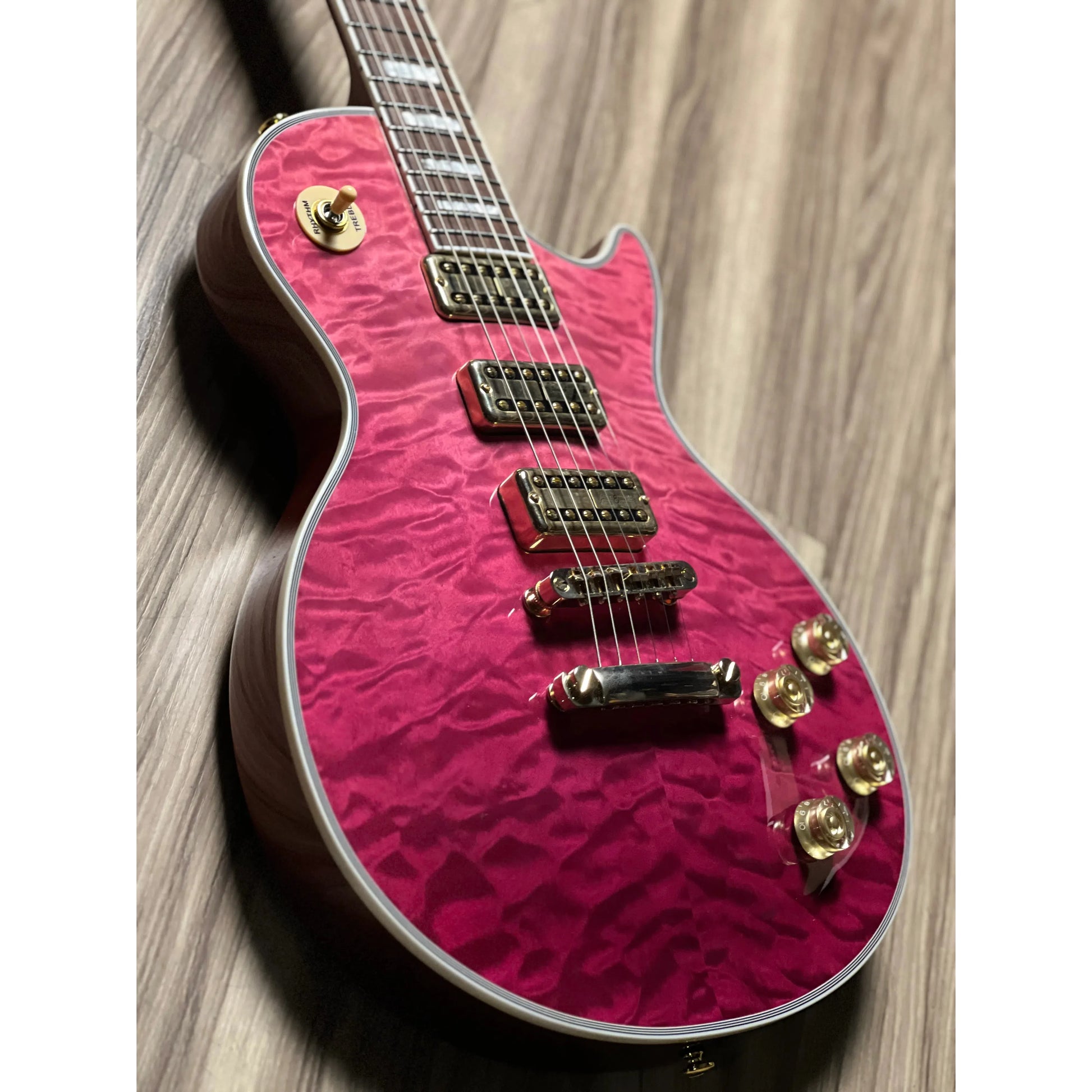 Đàn Guitar Điện Soloking SLS50QM T3 HHH, Rosewood Fingerboard, Magenta Surf - Việt Music