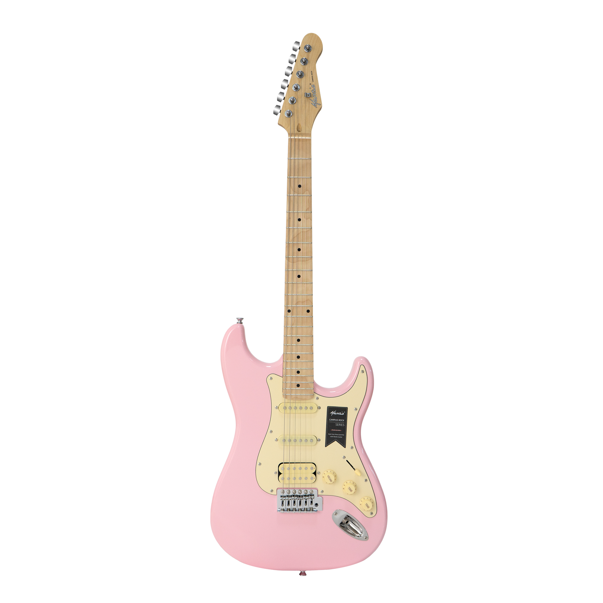 Đàn Guitar Điện Mantic MST100 HSS, Maple Fingerboard, Pink - Việt Music