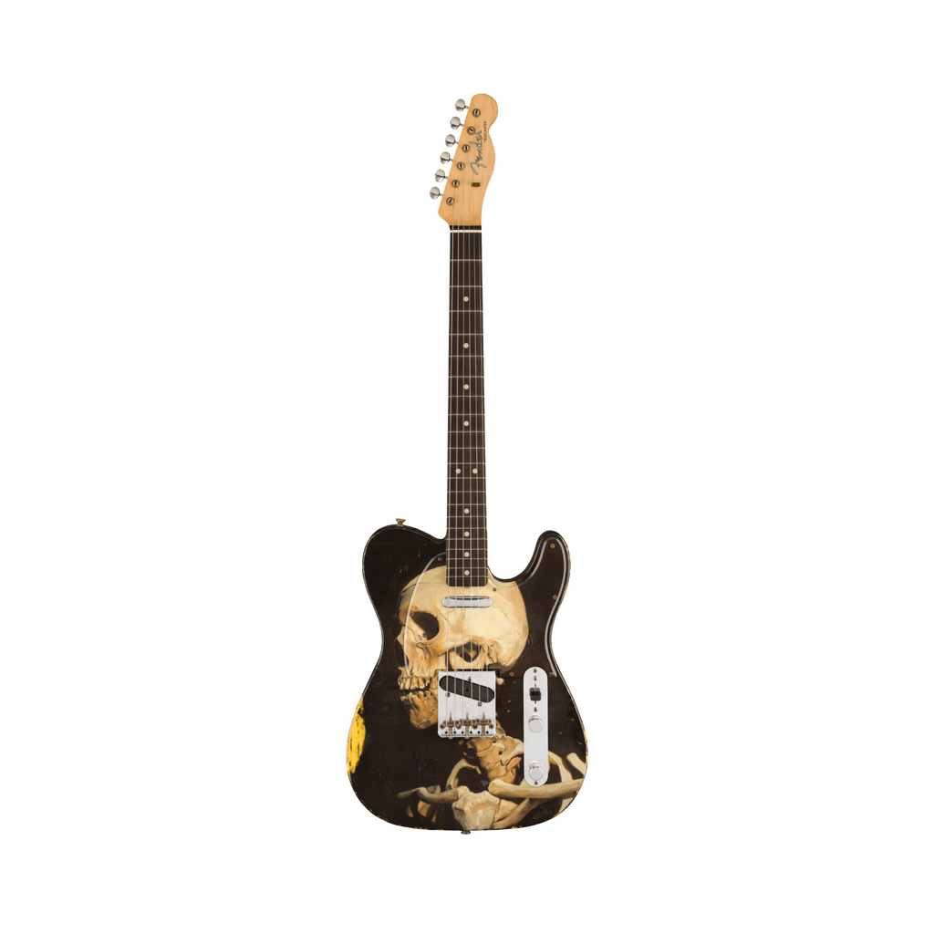 Đàn Guitar Điện Fender Custom Shop 2022 Paul Waller Masterbuilt Prestige Saint John's Skeleton Telecaster SS, Rosewood Fingerboard, Dark Ruby Red Skull