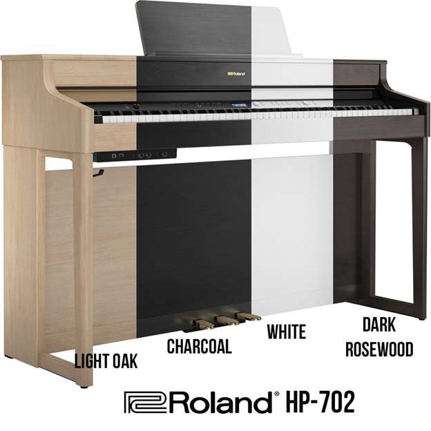 Các màu sắc của đàn Piano Roland HP702