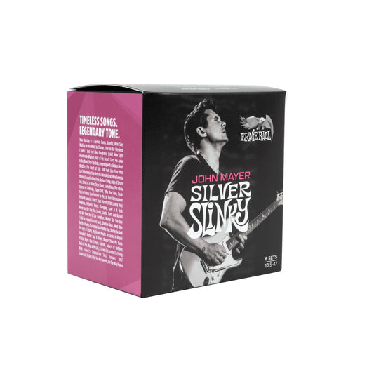 Dây Đàn Guitar Điện Ernie Ball P03817 John Mayer Silver Slinky Signature Nickel Plated Steel, 6pc - Việt Music