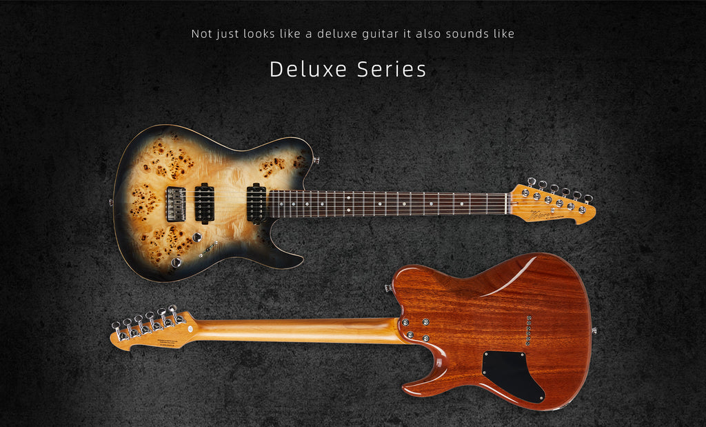 Đàn Guitar Điện Keipro Deluxe Series TL HH, Rosewood Fingerboard, Burl Top