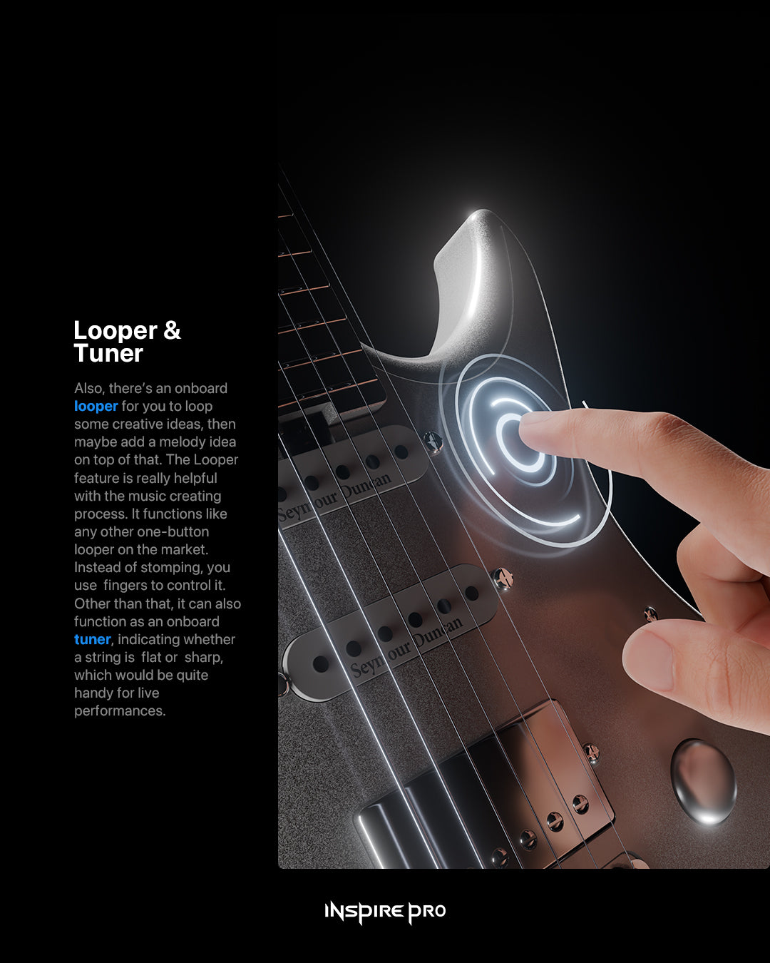 Đàn Guitar Điện Enya Inspire Pro SD - Seymour Duncan HSS, Carbon Fingerboard - Việt Music