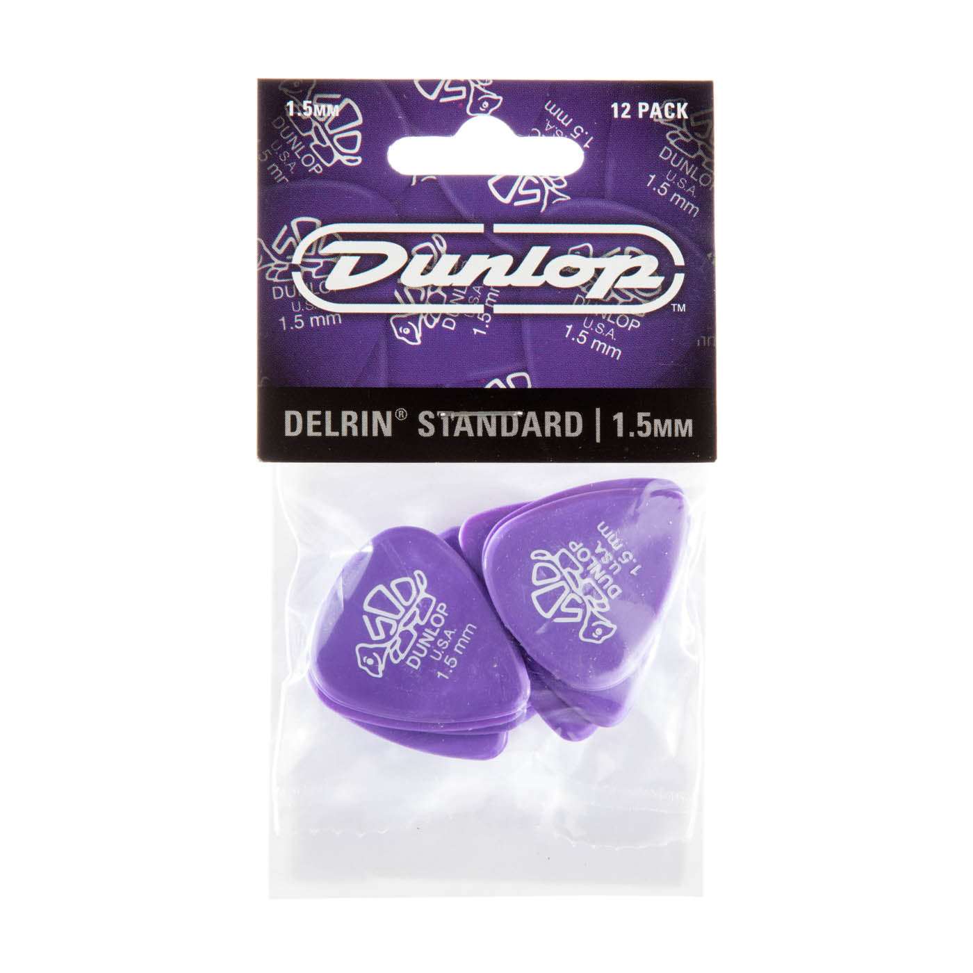 Pick Gảy Đàn Guitar Jim Dunlop Delrin 500, 12pc - Việt Music