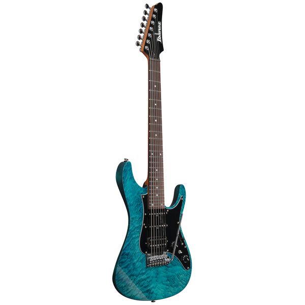 Đàn Guitar Điện Ibanez Premium AZ447P1QM 7-string SSH, Rosewood Fingerboard, Cosmic Blue (nhân) - Việt Music