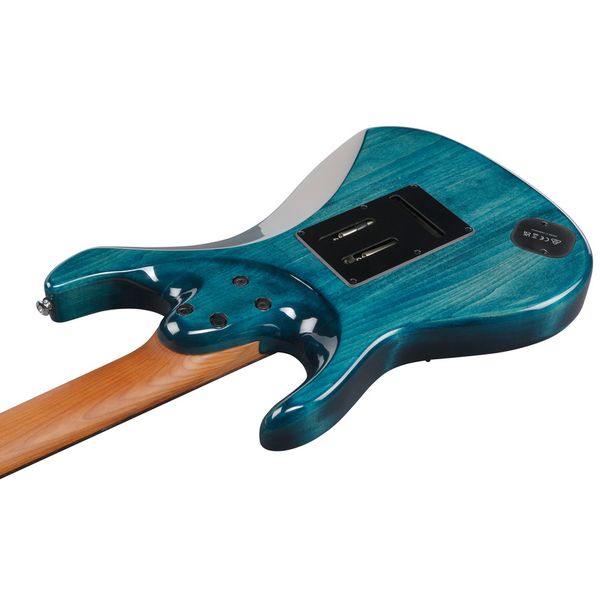 Đàn Guitar Điện Ibanez Premium AZ447P1QM 7-string SSH, Rosewood Fingerboard, Cosmic Blue (nhân) - Việt Music
