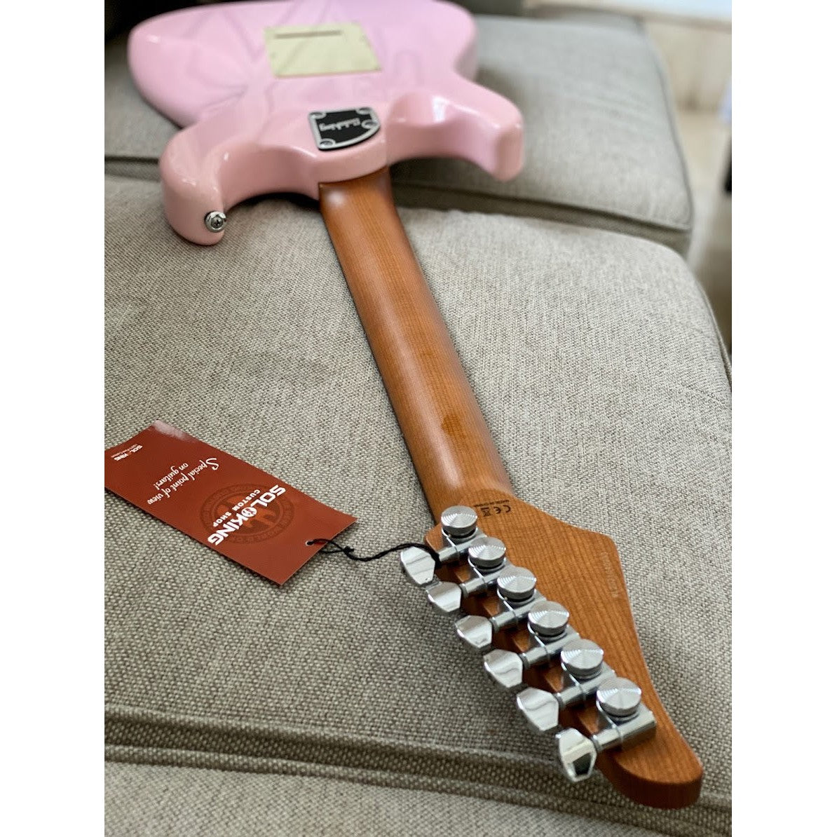 Đàn Guitar Điện Soloking MS-11 Classic MKII HSS, Rosewood Fingerboard, Shell Pink - Việt Music