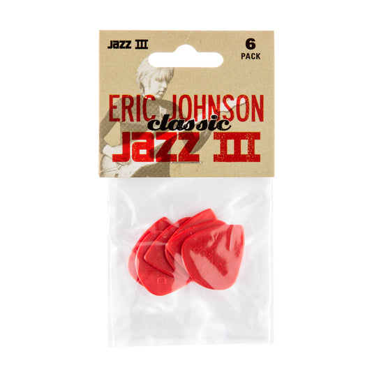 Pick Gảy Đàn Guitar Jim Dunlop 47PEJ3N Eric Johnson Jazz III, 6pc - Việt Music