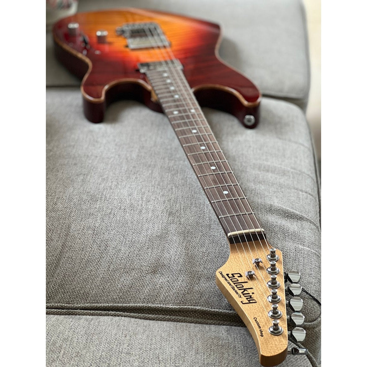 Đàn Guitar Điện Soloking MS-1 Custom 22 HH, Rosewood Fingerboard, Fire Wakesurf - Việt Music