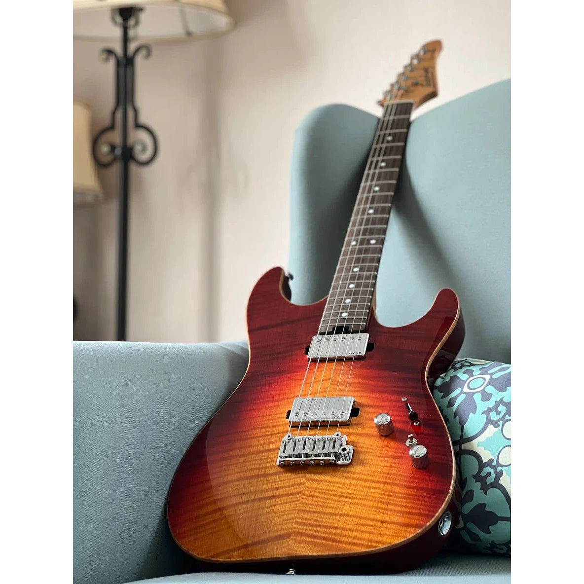 Đàn Guitar Điện Soloking MS-1 Custom 22 HH, Rosewood Fingerboard, Fire Wakesurf - Việt Music