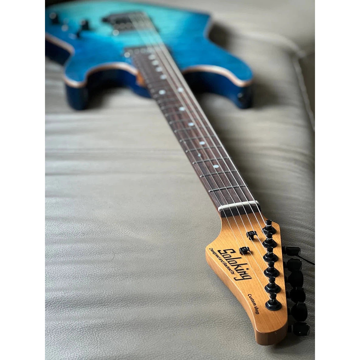 Đàn Guitar Điện Soloking MS-1 Custom 22 HH, Rosewood Fingerboard, Turquoise Wakesurf - Việt Music