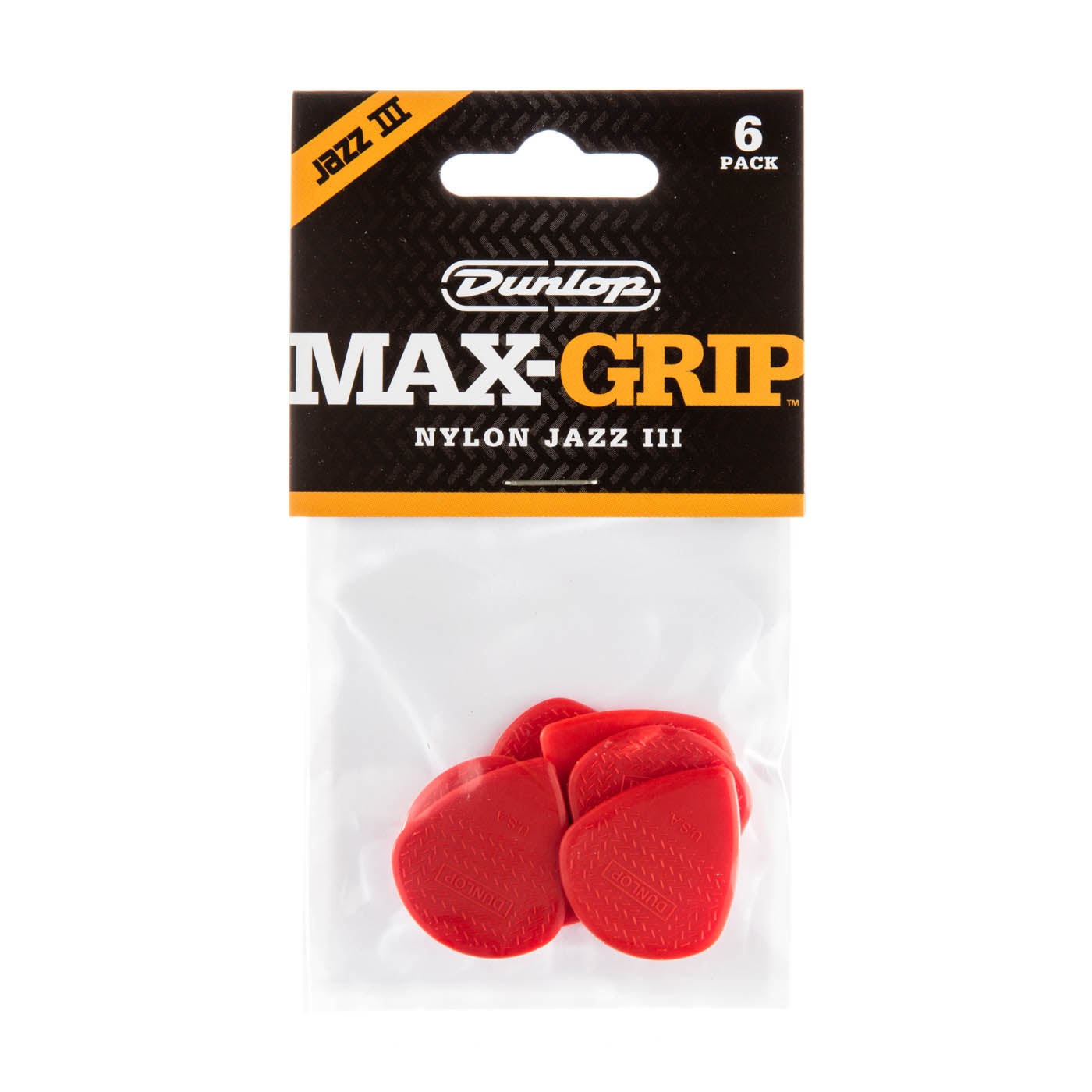 Pick Gảy Đàn Guitar Jim Dunlop 471-3N Max-Grip Jazz III Nylon, 6pc - Việt Music