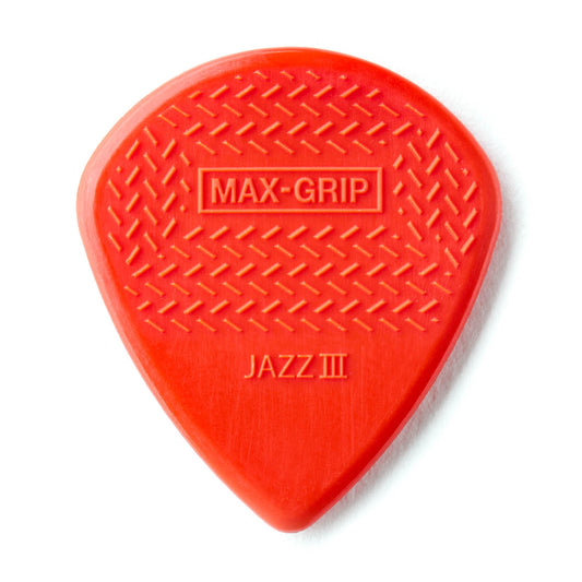 Pick Gảy Đàn Guitar Jim Dunlop Max-Grip Jazz III Nylon, 1.38mm - Việt Music