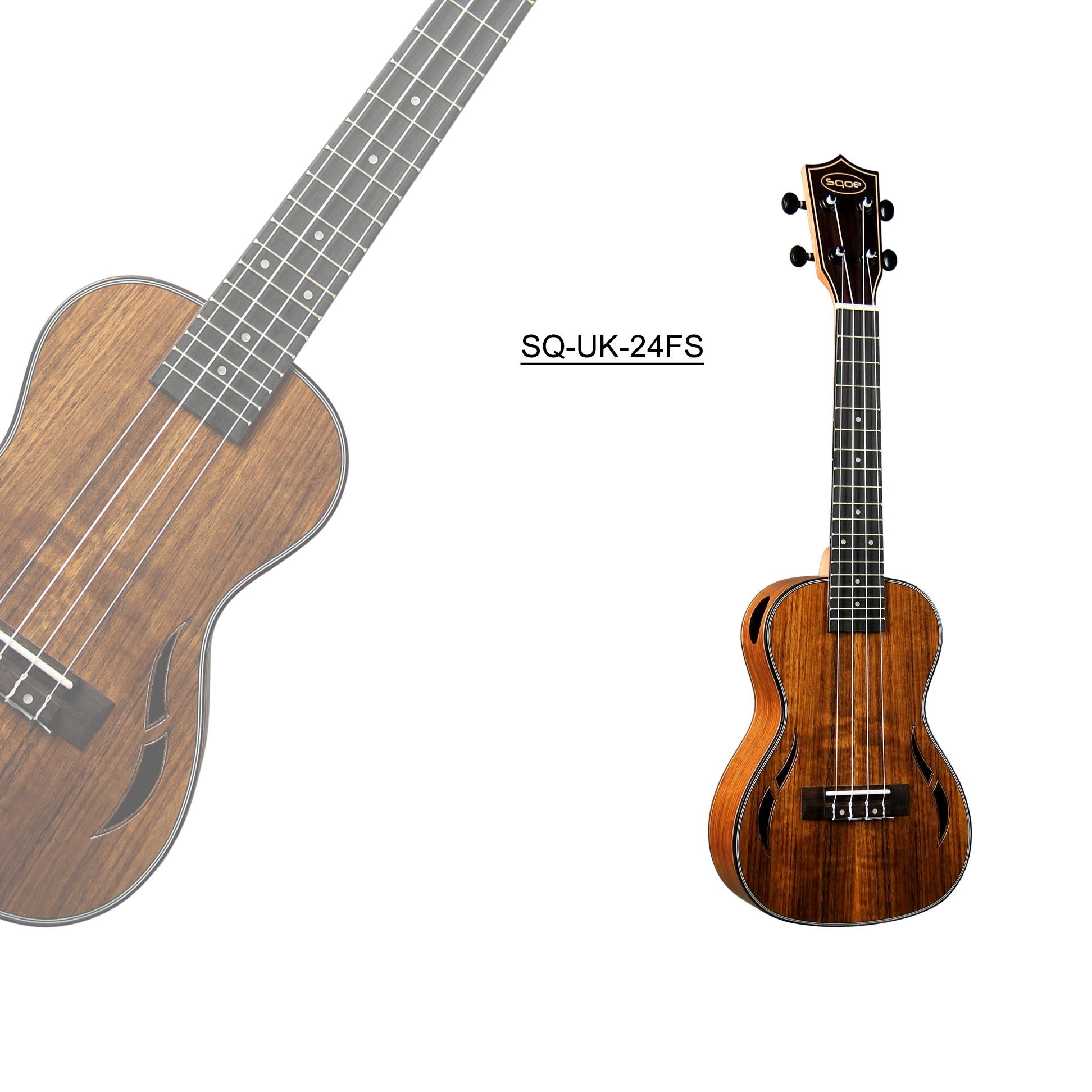 Đàn Ukulele Concert Sqoe SQ-UK-24 - Việt Music