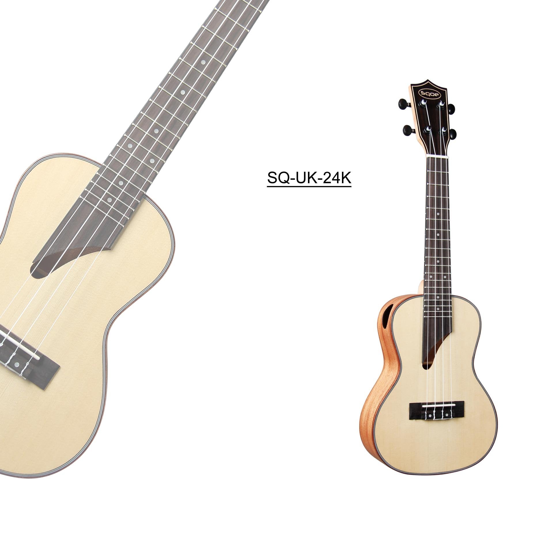 Đàn Ukulele Concert Sqoe SQ-UK-24 - Việt Music