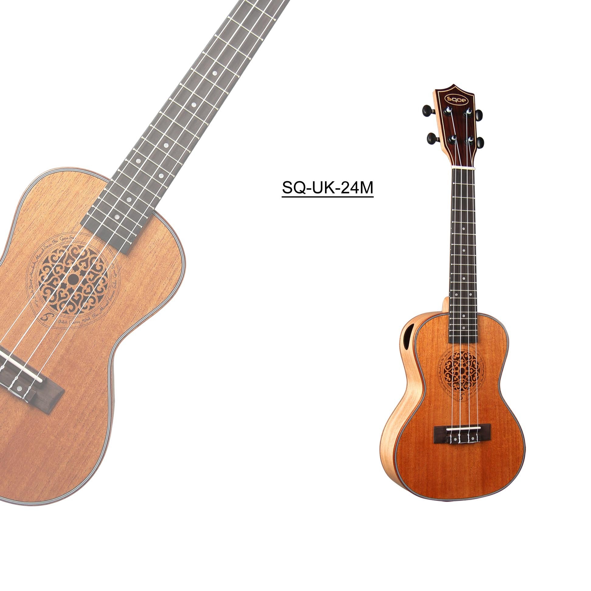 Đàn Ukulele Concert Sqoe SQ-UK-24 - Việt Music