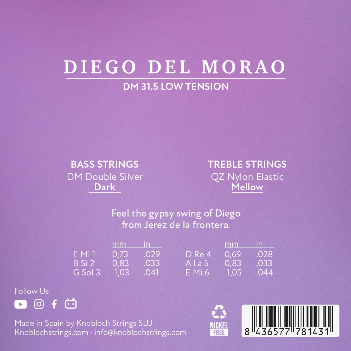 Dây Đàn Guitar Classic Knobloch Diego Del Morao - Việt Music