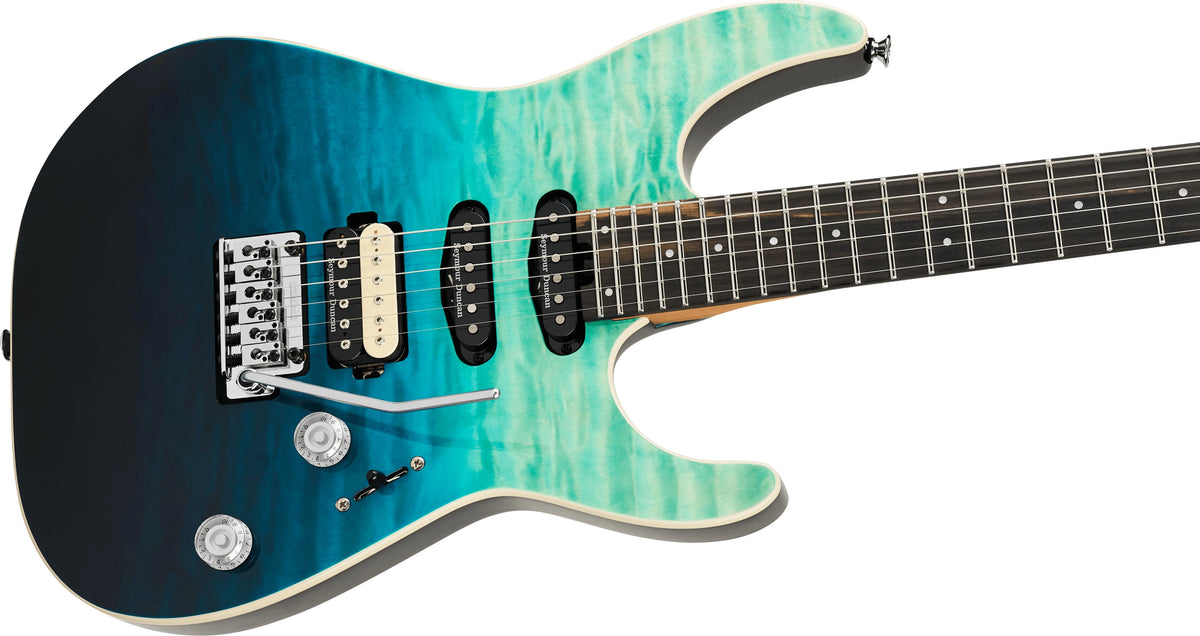 Đàn Guitar Điện Charvel Pro-Mod Plus Dinky DK24 QM HSS, Ebony Fingerboard - Việt Music