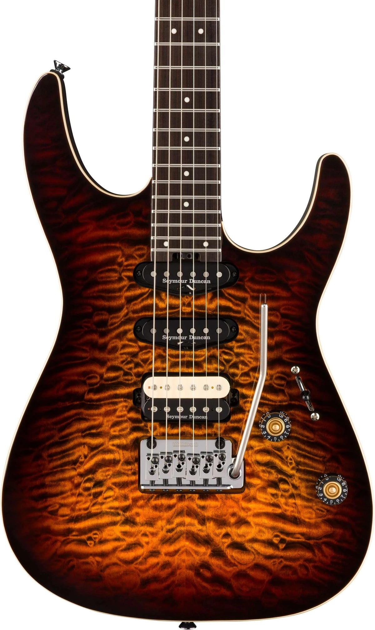 Đàn Guitar Điện Charvel Pro-Mod Plus Dinky DK24 QM HSS, Ebony Fingerboard - Việt Music