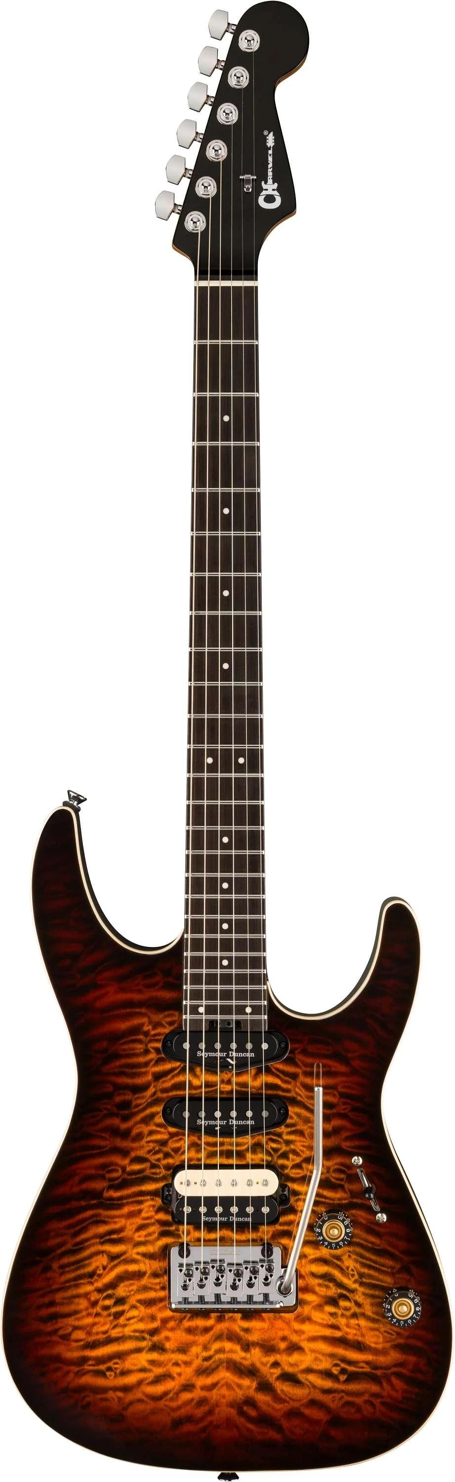 Đàn Guitar Điện Charvel Pro-Mod Plus Dinky DK24 QM HSS, Ebony Fingerboard - Việt Music