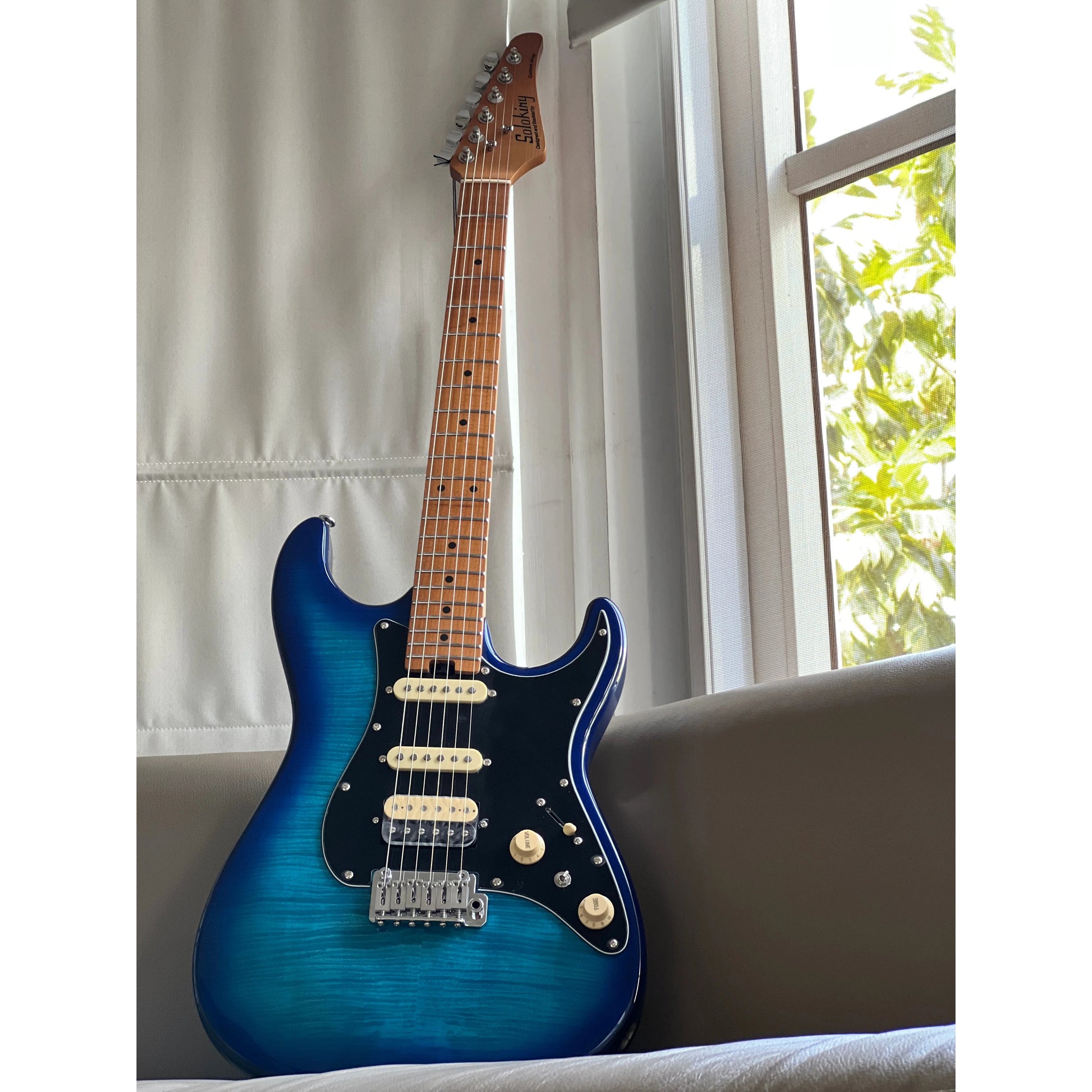 Đàn Guitar Điện Soloking MS-1 Classic MKII HSS, Maple Fingerboard, Blue Burst - Việt Music