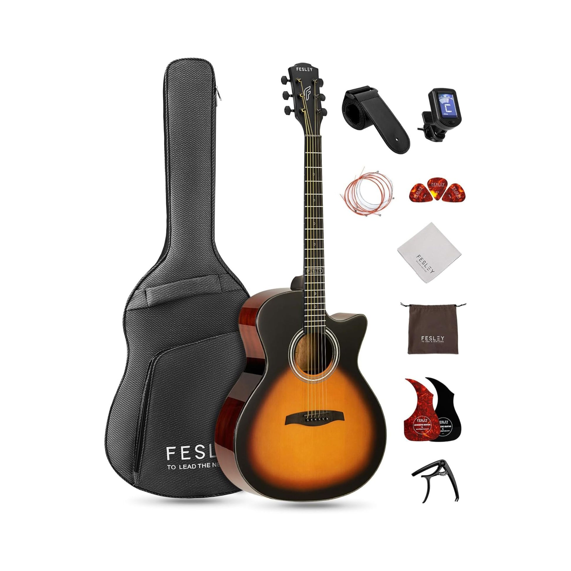 Đàn Guitar Acoustic Fesley FF60 - Việt Music