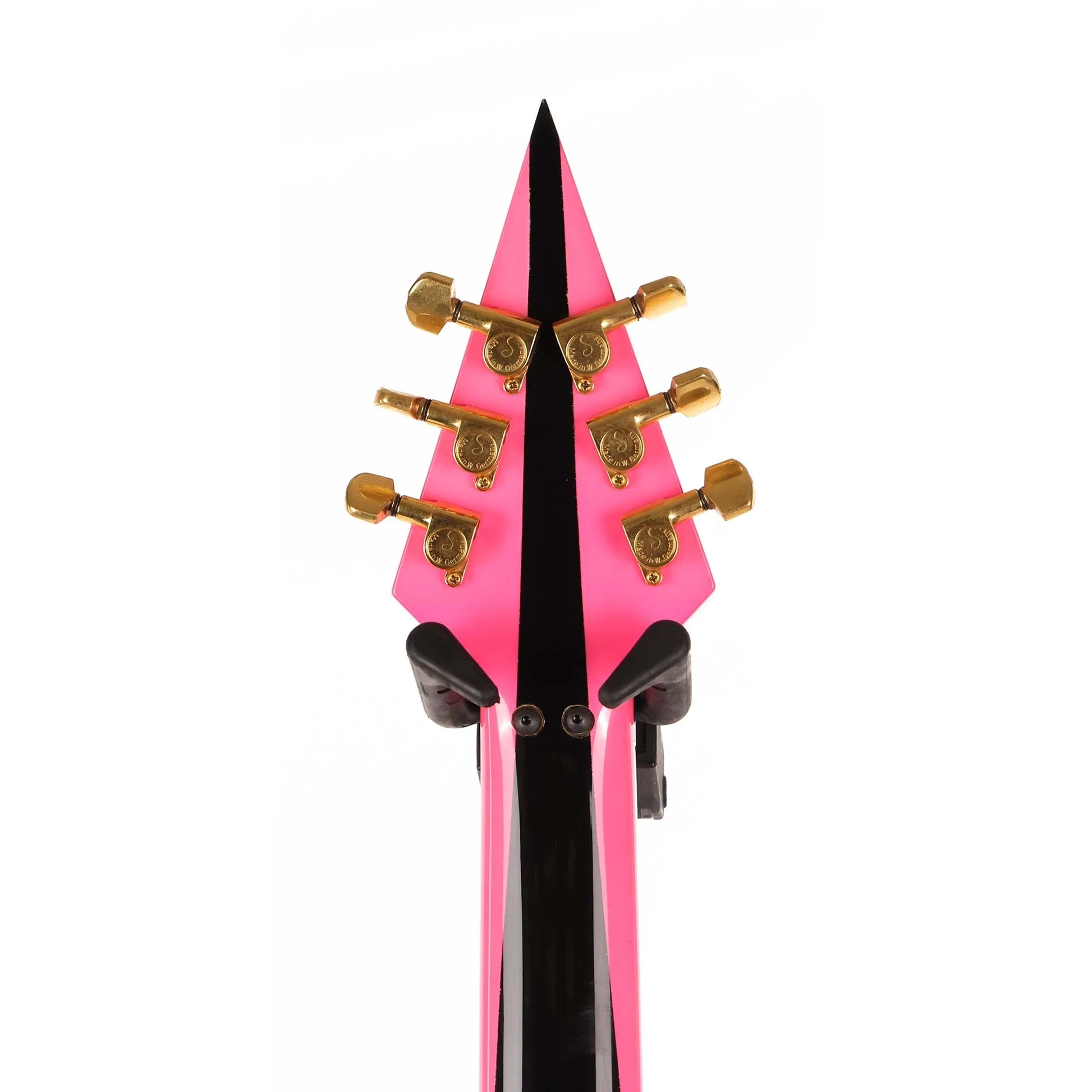 Đàn Guitar Điện Charvel 1980 Vic Vergat Pointy V HSH, Ebony Fingerboard, Pink and Black - Qua Sử Dụng - Việt Music