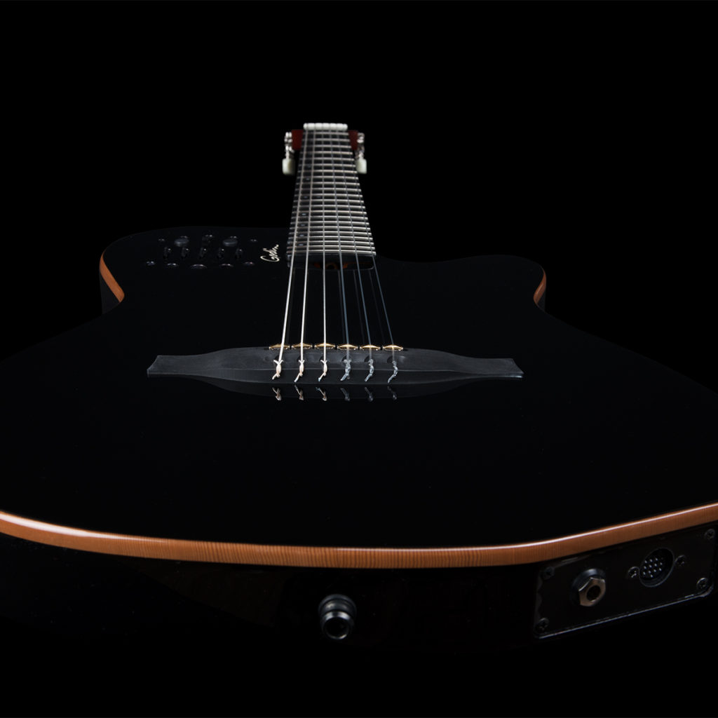 Đàn Guitar Silent Classic Godin ACS Slim Nylon Black HG - Việt Music